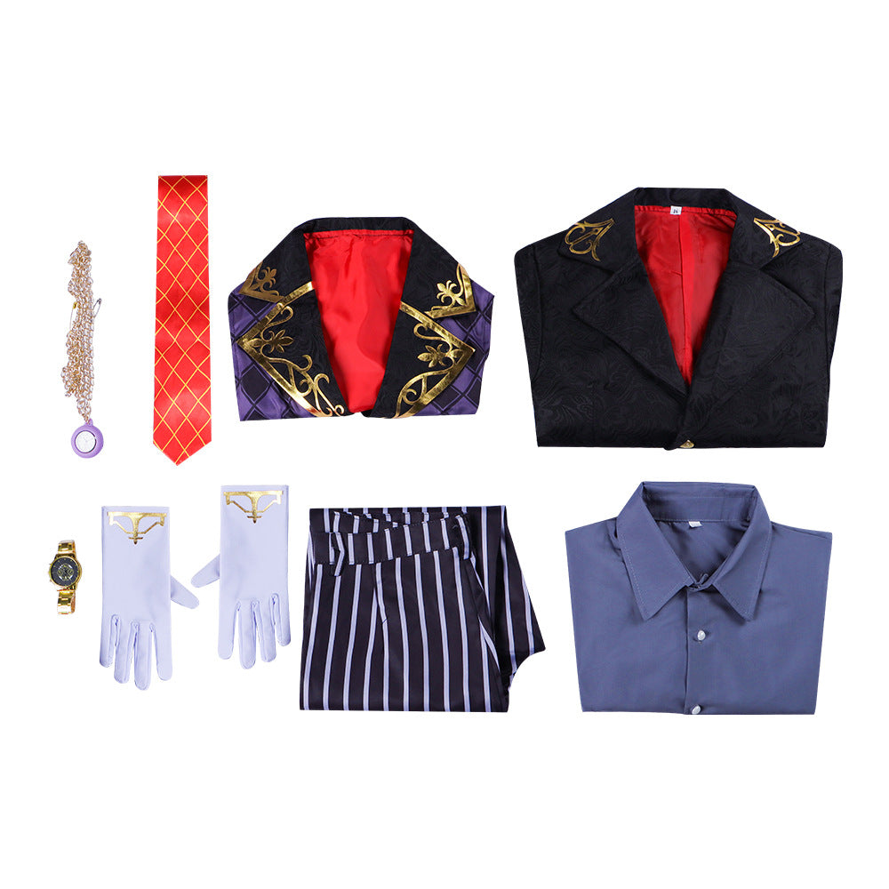 Fifth Personality Identity V Aesop Carl Mortician Cosplay Costume - Game Accurate Joker Outfit for Comic Con