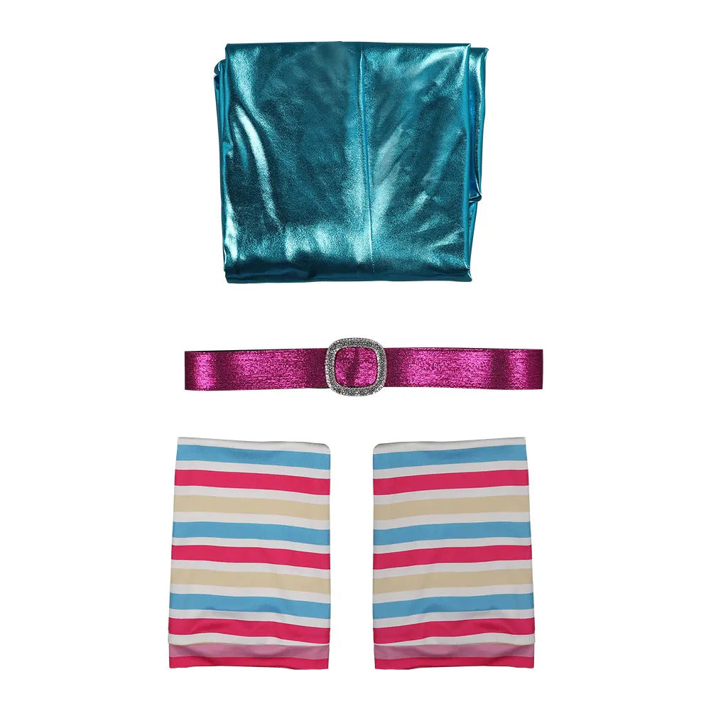 Barbie Millicent Roberts Cosplay Jumpsuit - Barbara Halloween Princess Bodysuit with Belt - Halloweez