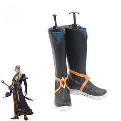 Halloweez Yone Cosplay Shoes - Men's Flat Zipper High Boots for Halloween Party