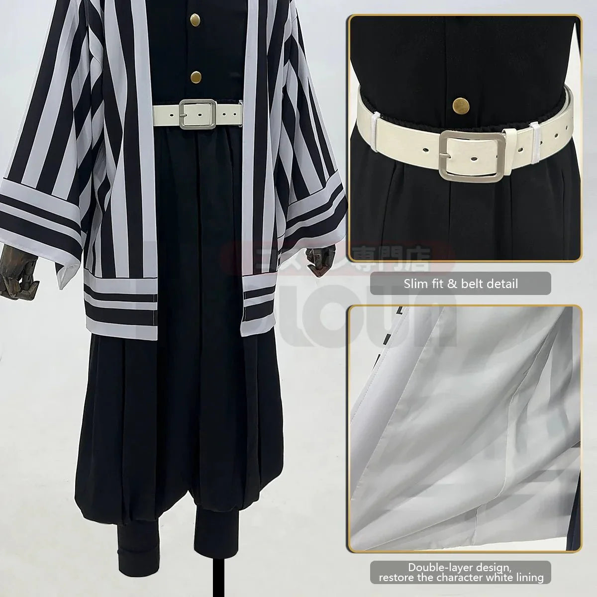 Iguro Obanai Serpent Hashira Kimetsu no Yaiba Cosplay Costume Outfit