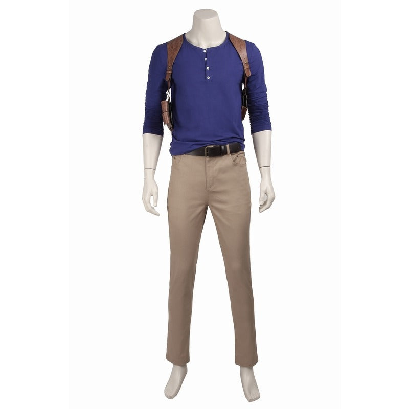 Halloweez Nathan Drake Costume - Uncharted 4: A Thief's End Deluxe Cosplay Full Set - Halloweez