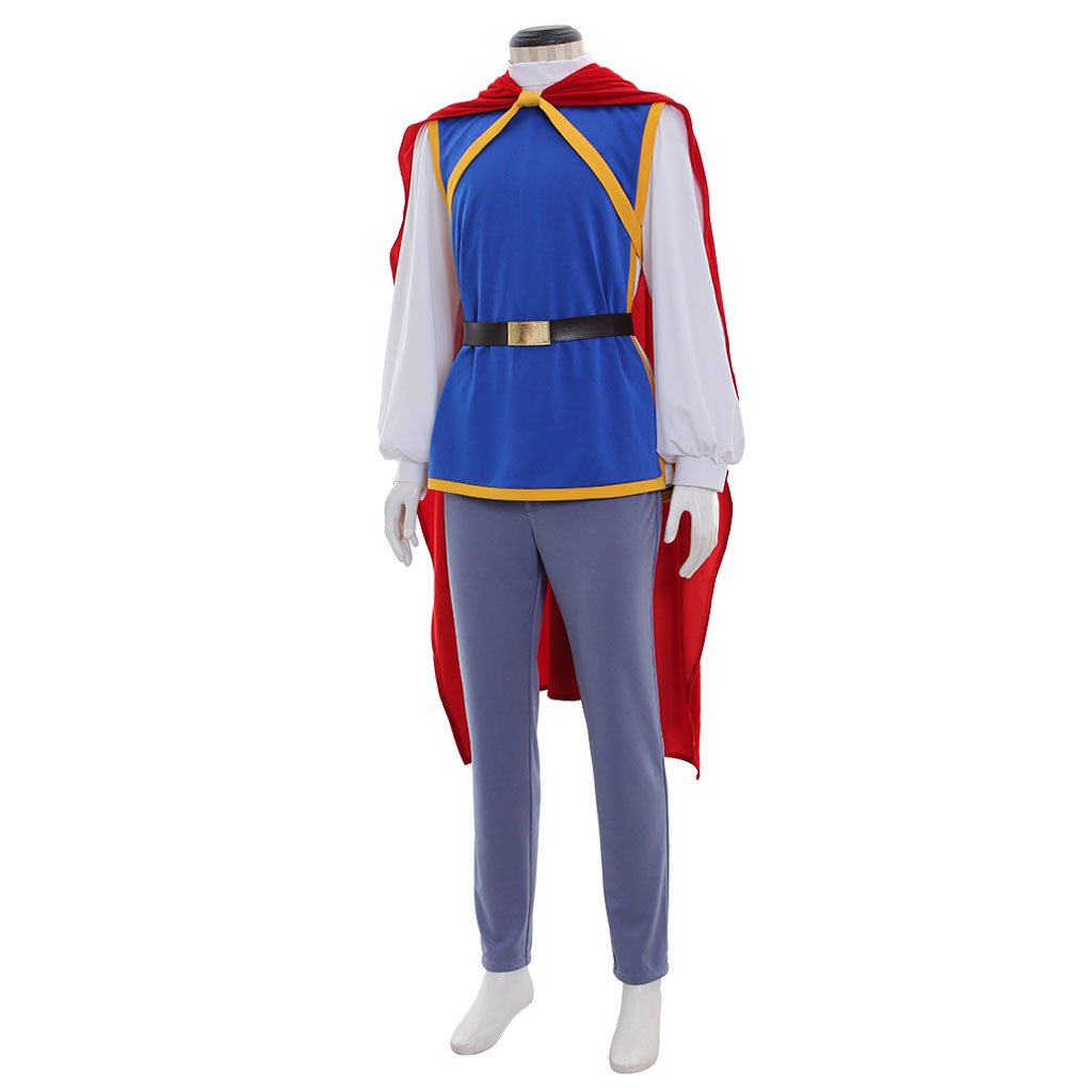 Fairy Tales Prince Charming Cosplay Costume | Men’s Outfit with Cloak Full Set for Halloween & Carnival - Coscosmos