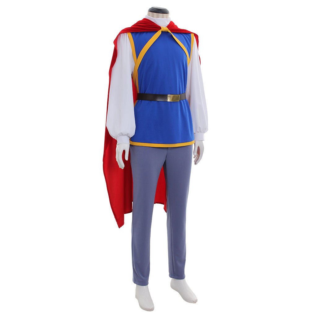 Fairy Tales Prince Charming Cosplay Costume | Men’s Outfit with Cloak Full Set for Halloween & Carnival - Coscosmos