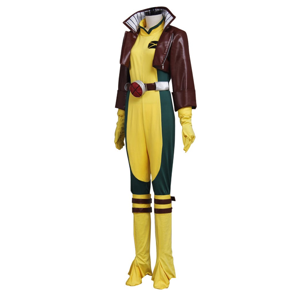 Fantasia X 97 Super Villain Cosplay Rogue Costume Coat Jumpsuit Halloween Carnival Party Suit for Women - Coscosmos