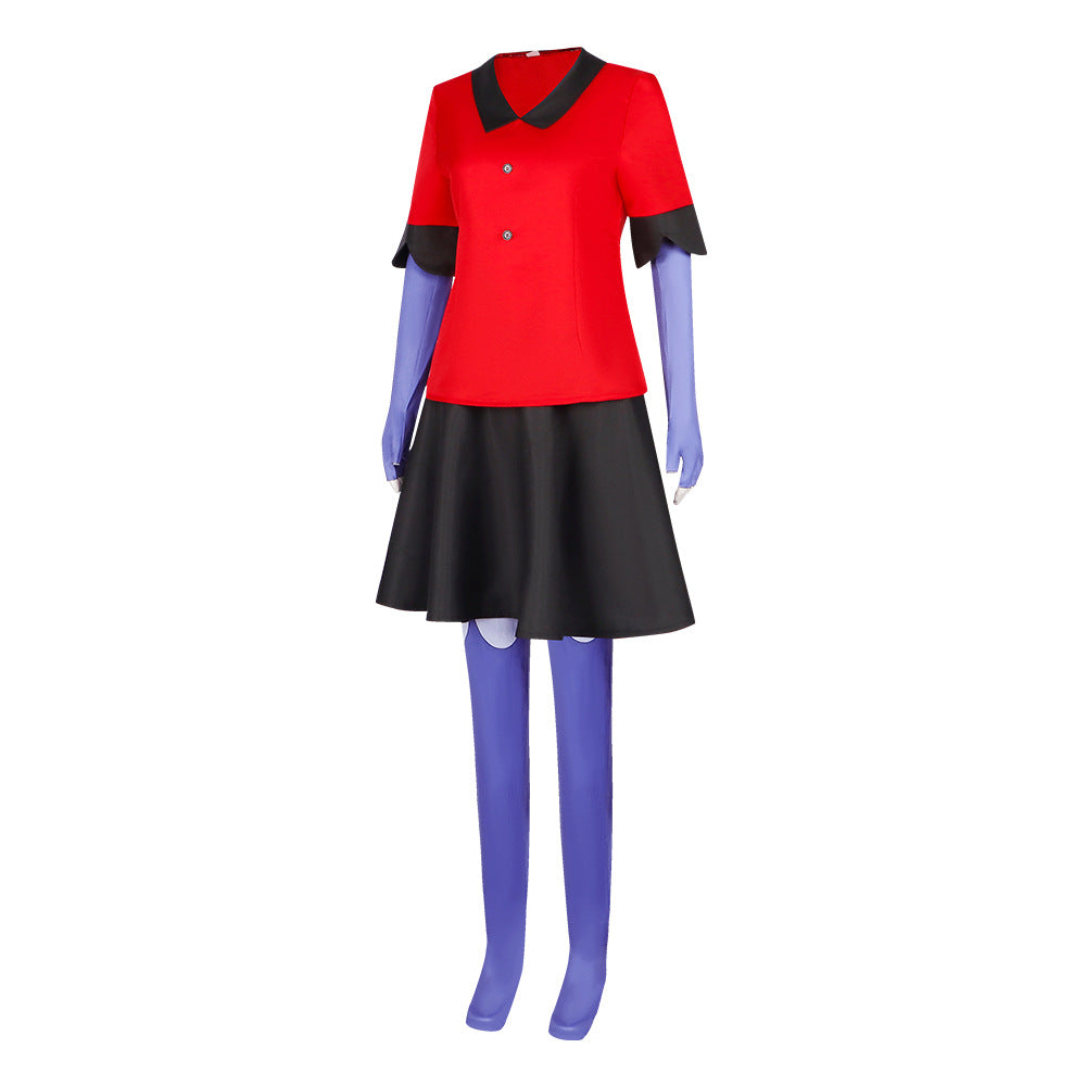 Hell's Hotel Vaggie Cosplay Costume from Helluva Boss - Perfect for Anime Role Play and Halloween - Halloweez