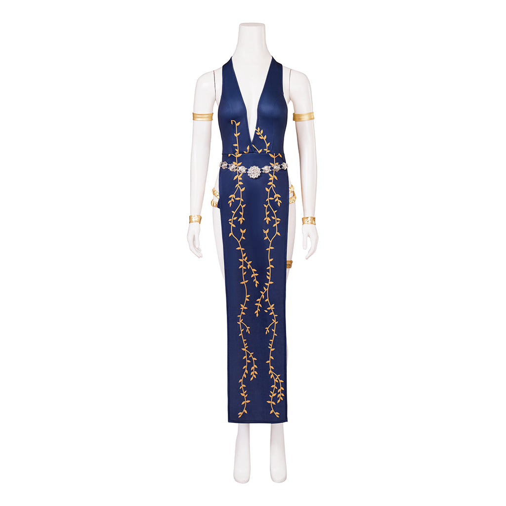 Official Queen Marika the Eternal Elegant Sleeveless Long Gown Cosplay Costume