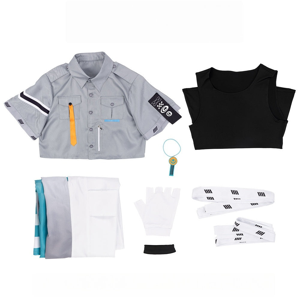 Rainbow Club VTuber Kaida Haru Anime Cosplay Casual Unisex Outfit - Nijisanji Cosplay Costume - Halloweez