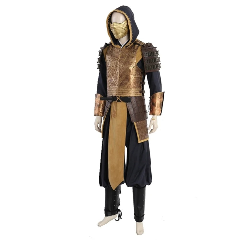 Halloweez Scorpion Hanzo Hasashi Cosplay Battle Suit for Halloween & Parties