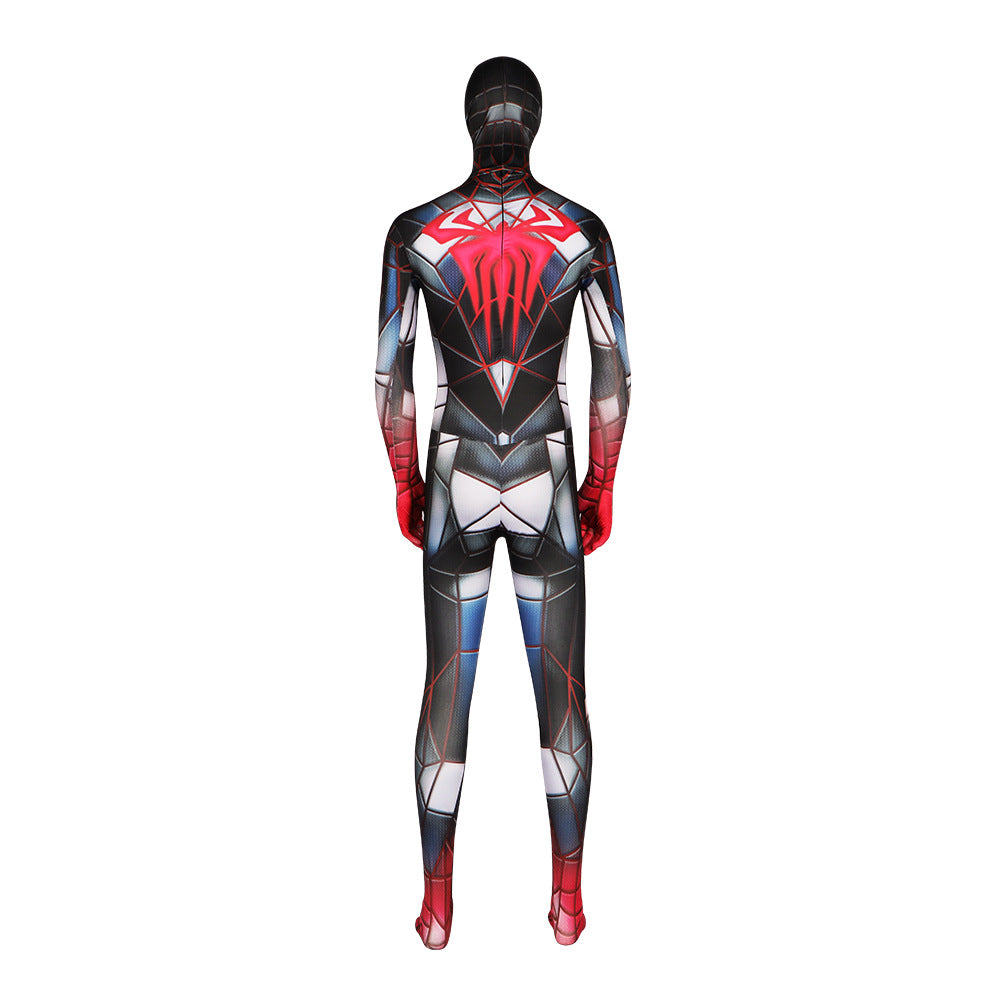 Spider-Man Bodysuit Cosplay Costume Parallel Universe Iron Spider Jumpsuit for Halloween - Halloweez