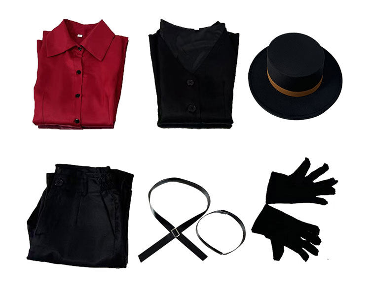 Bungo Stray Dogs BEAST Nakahara Chuuya IF Line Cosplay Costume Slim Waist Full Set Daily Outfit - Halloweez