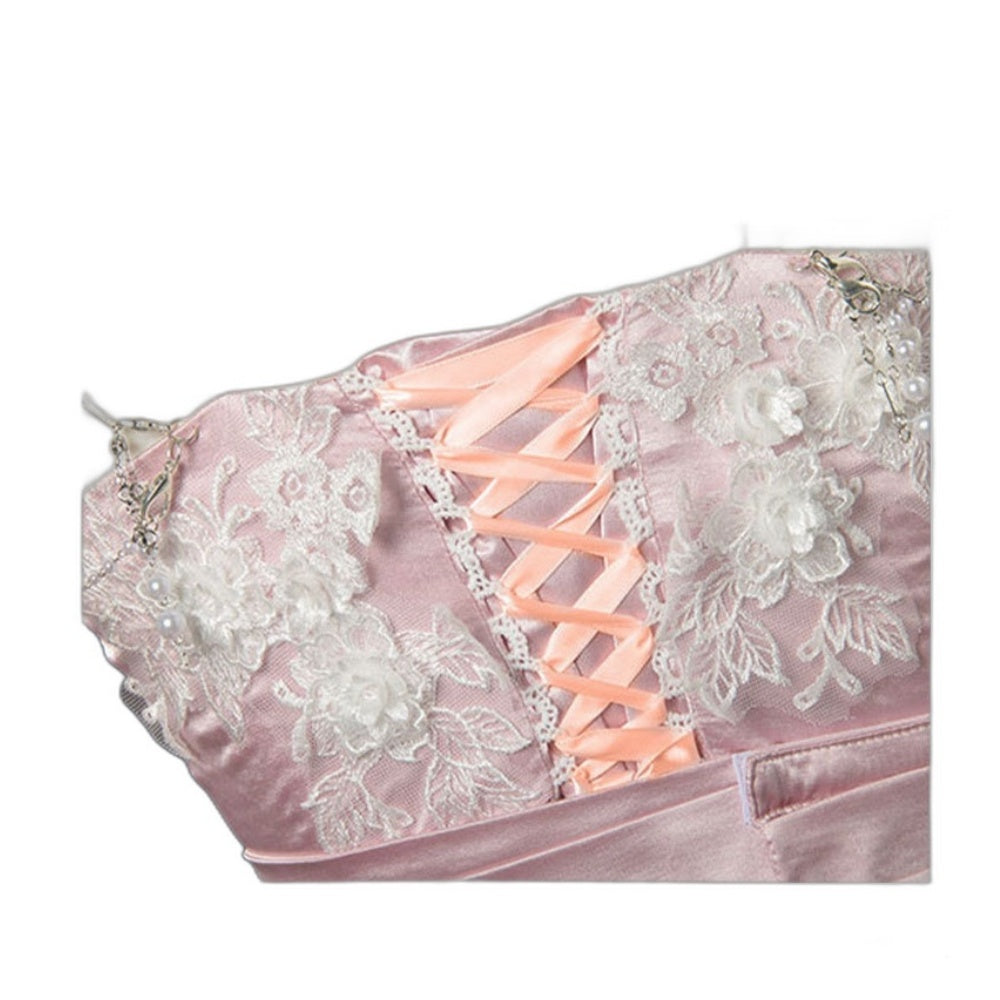 Love and Deep Space Female Protagonist Qing Hua Zhu Hai cosplay Floral Promise Dress Qin Che cosplay costume - Halloweez