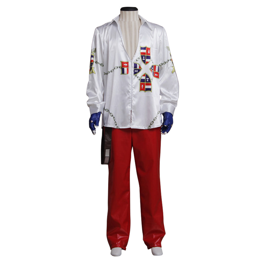 Halloweez Adult Men's Cosplay Fox Costume | Battle Uniform Shirt & Pants - Halloweez