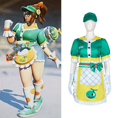 Overwatch Mei Cosplay Costume - Anniversary Summer Honey Skin Game Same Clothing - Halloweez