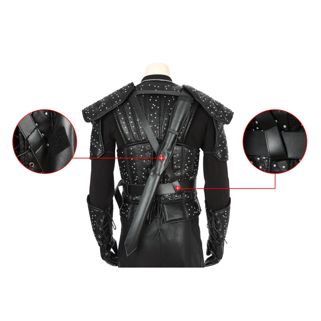 Geralt of Rivia Full Cosplay Costume from The Witcher Monster Hunter Outfit for Men - Halloweez