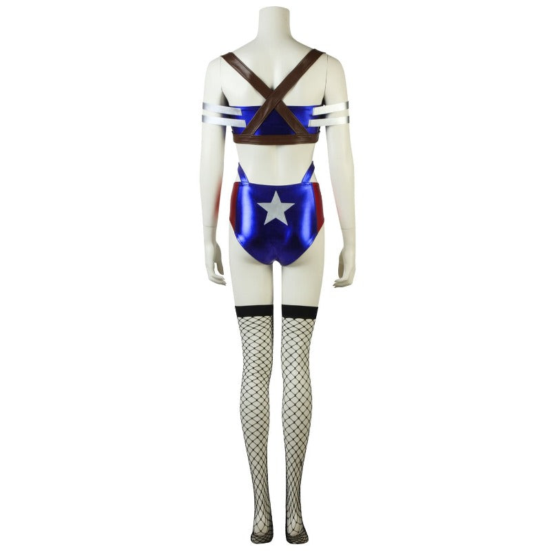 Stunning Sexy Captain America Cosplay Costume for Women - Halloweez