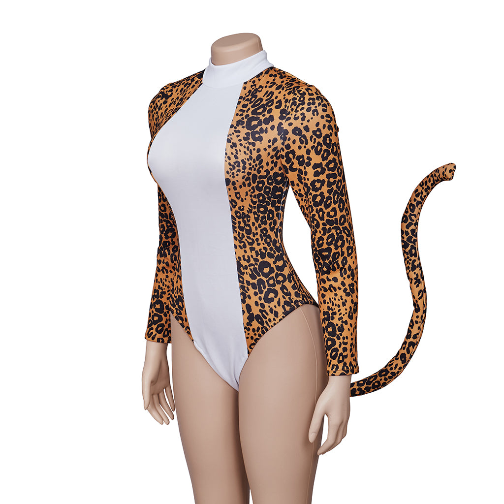 Halloweez Josie and the Pussycats Leopard Print Bodysuit | Cosplay Jumpsuit - Halloweez