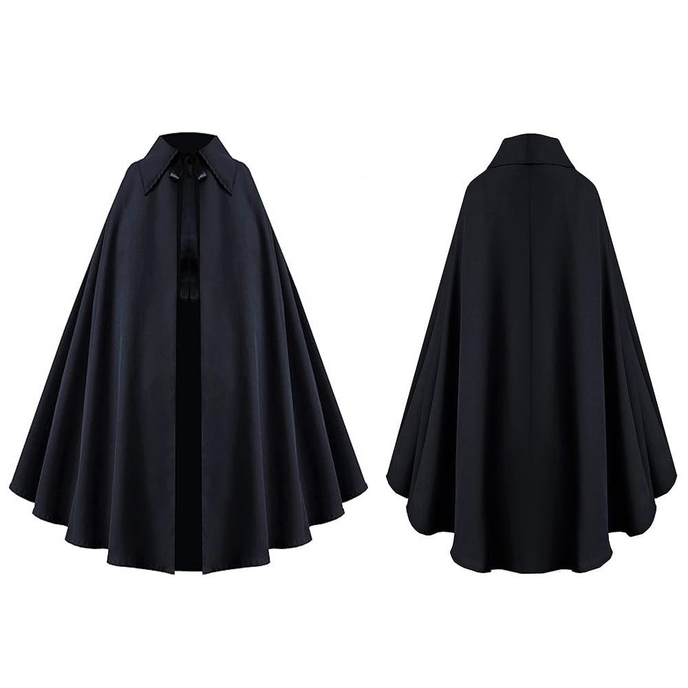 New Medieval Victorian Steampunk Gothic Cape Cloak for Halloween Cosplay - Halloweez