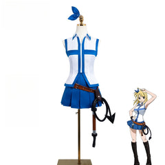 Fairy Tail Lucy Heartfilia Cos Costume Custom, Halloween Stage Outfit