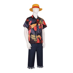 One Piece Luffy Cosplay Costume - Real Version Movie Same Role Play Clothing - Halloweez