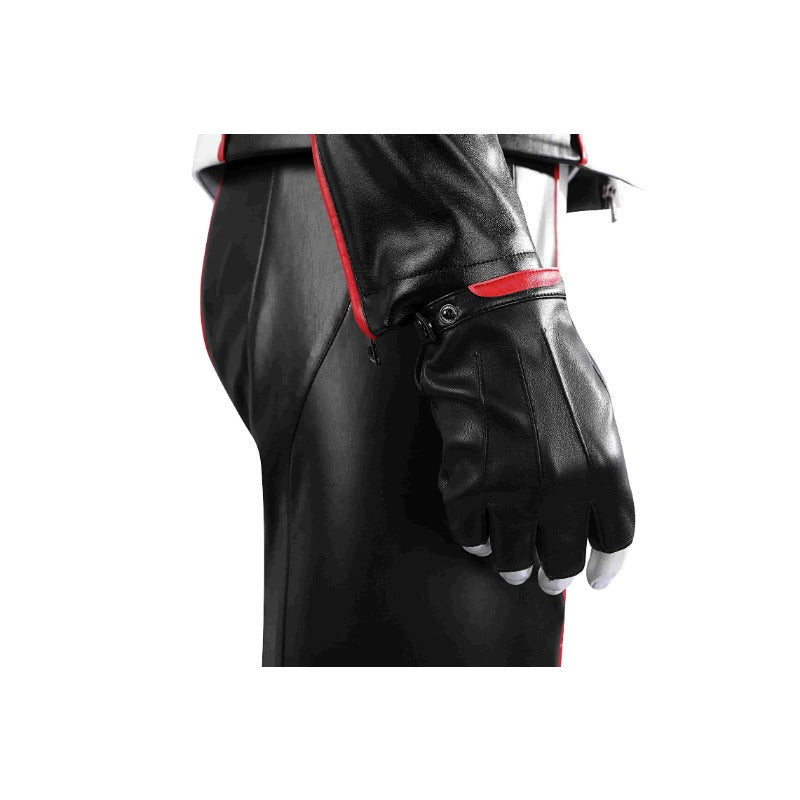 Traje de cosplay de Michael Holt Mister Terrific para Halloween: disfraz de Halloween de cuero blanco de primera calidad