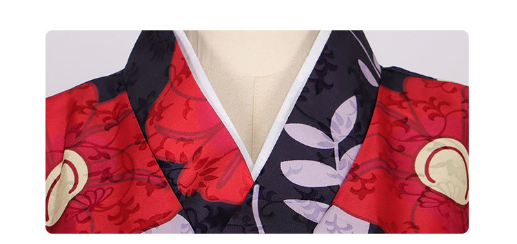 Demon Slayer Tamayo Yushiro Cosplay Costume - Japanese Kimono Yukata for Halloween & Stage Performance