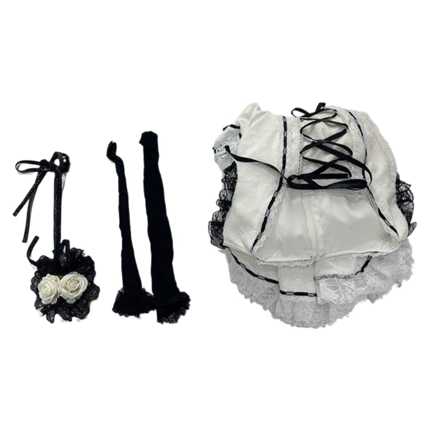 Utau Hoshina Shugo Chara White Lolita Dress Anime Cosplay Costume - Halloweez