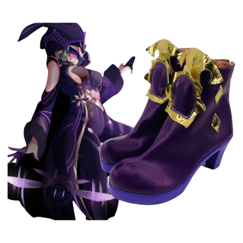 Genshin Impact Electro Cicin Mage Cosplay Shoes for Anime Conventions - Halloweez