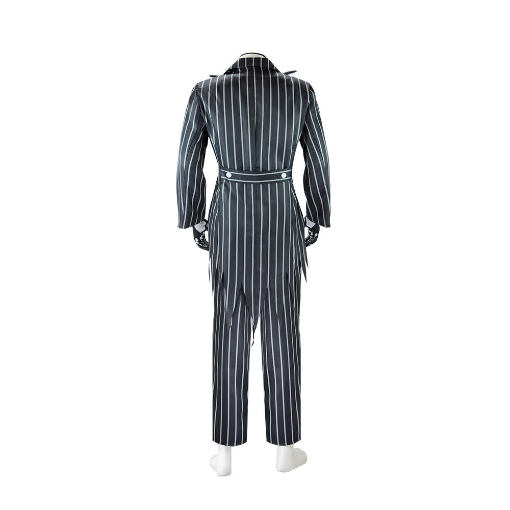 The Nightmare Before Christmas Jack Skellington Cosplay Costume Full Set for Men Halloween Christmas Party - Halloweez