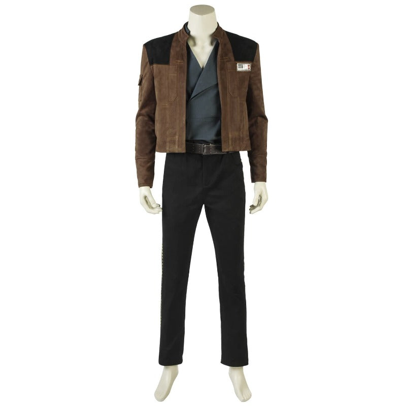 Halloweez Han Solo Cosplay Set - Jacket, Pants, Belt for Star Wars Fans - Halloweez