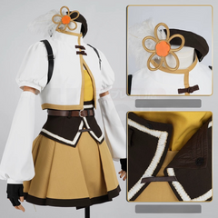 Madoka Magica Tomoe Mami Cosplay, Custom Movie Battle Outfit for Halloween Comic Con