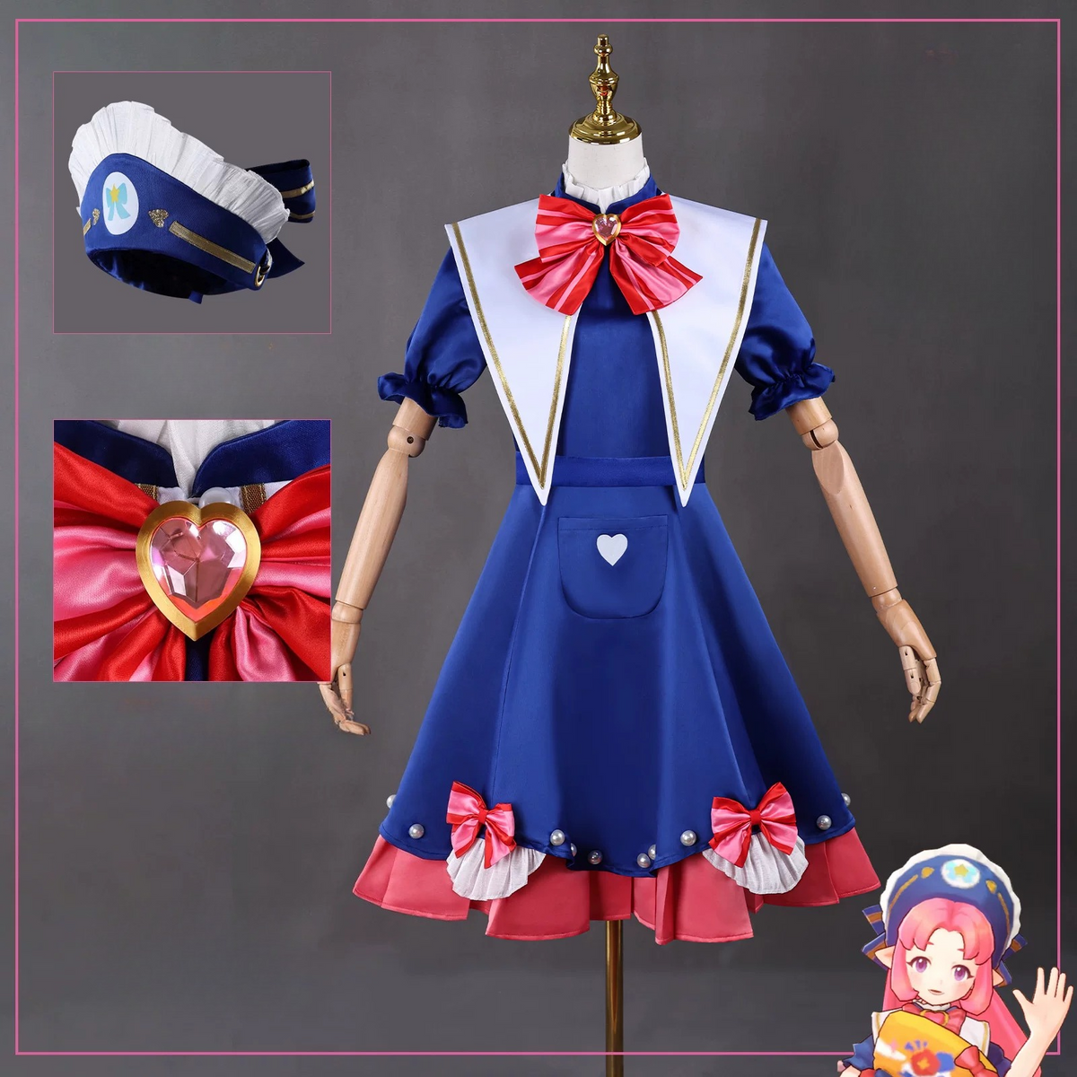 Roco Kingdom Annie Cosplay Dress, Custom Costume for Halloween & Comic Con