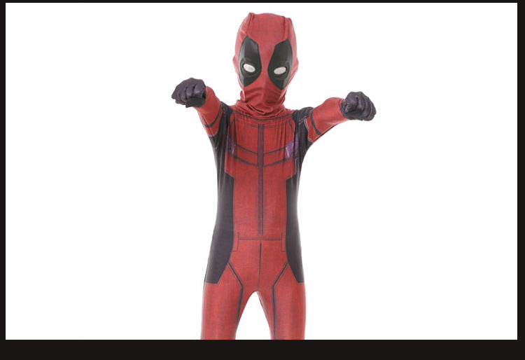 Deadpool Cosplay Anime Costume Performance Suit - Lycra Tight Super Hero Costume for Stage Party - Halloweez