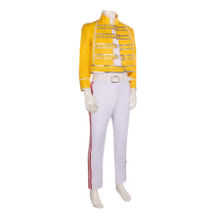 Freddie Mercury Stage Performance Costume for Queen Band Cosplay Halloween Performance Outfit