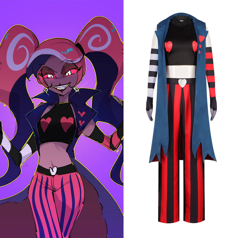 "Hazbin Hotel Hell's Inn Cosplay - 3V Group Velvette Costume for Halloween"