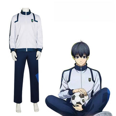 Blue Lock Seishiro Nagi Cosplay Costume - BLUELOCK School Uniform for Cosplay Performance - Halloweez