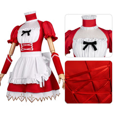 Evangelion 2D Anime Costume Ayanami Rei Asuka Langley Cosplay Maid Outfit Daily Wear - Halloweez