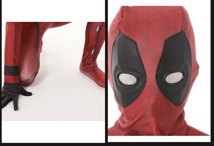 Deadpool Cosplay Anime Costume Performance Suit - Lycra Tight Super Hero Costume for Stage Party - Halloweez