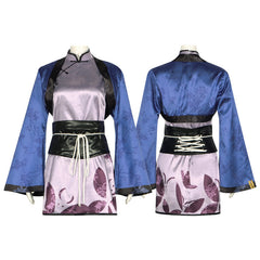 Black Butler Ciel Phantomhive Blue Cat Cheongsam Anime Cosplay Dress Halloween Costume