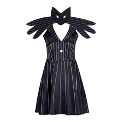 Christmas Nightmare Cosplay Dress Jack Skellington Genderbend Halloween Costume - Halloweez