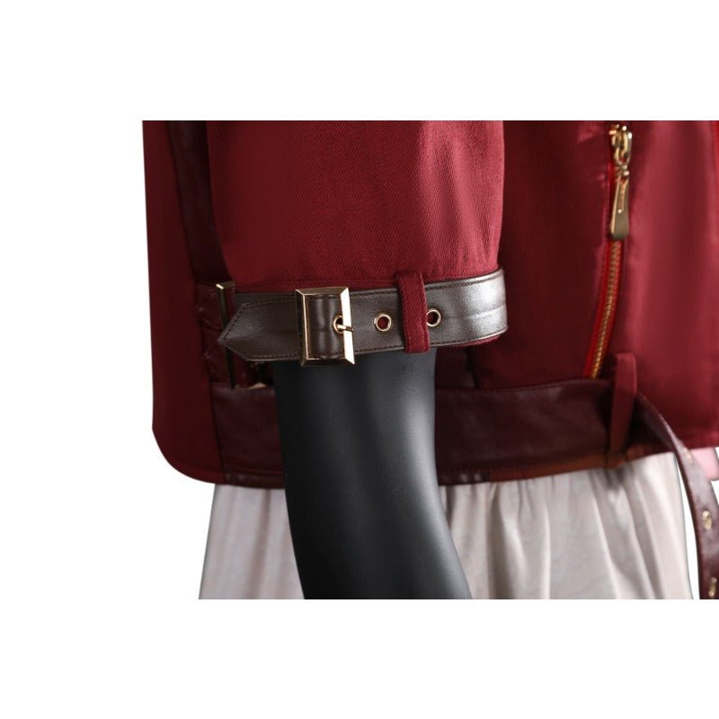 FF7 Aerith Gainsborough Cosplay Costume - Coat & Dress Full Set or Individual Items - Coscosmos