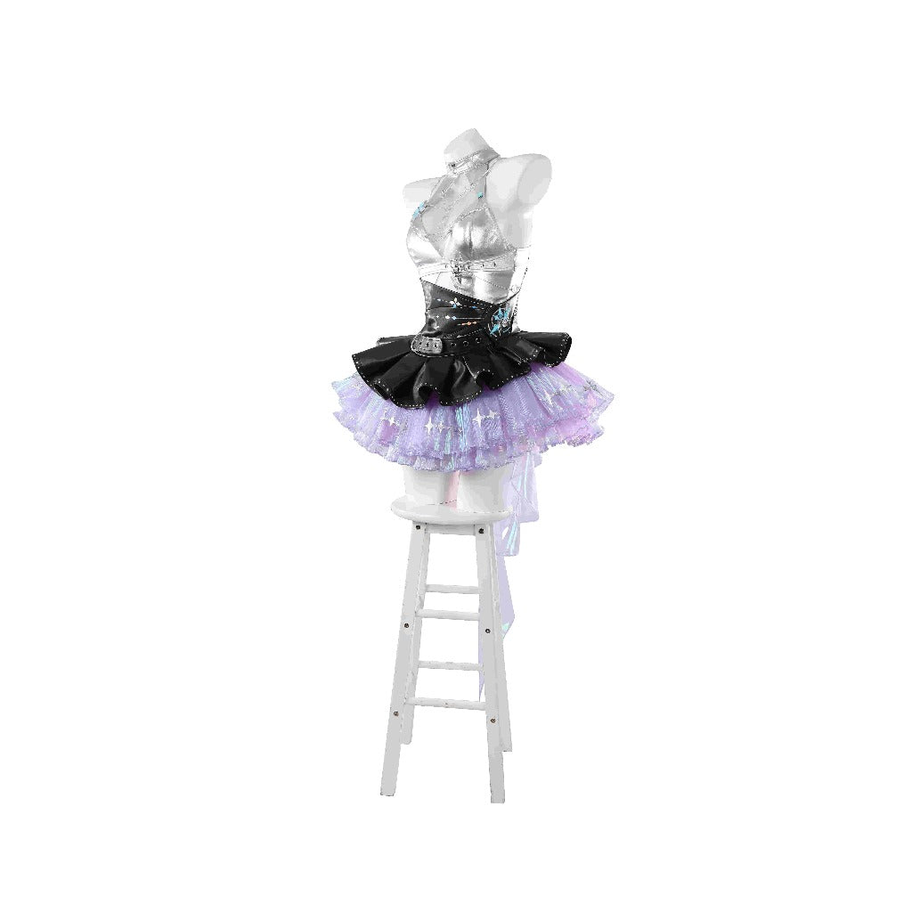 NARAKA: BLADEPOINT Blue Dream Soundwave Series Band Lead Singer Cosplay Costume - Halloweez