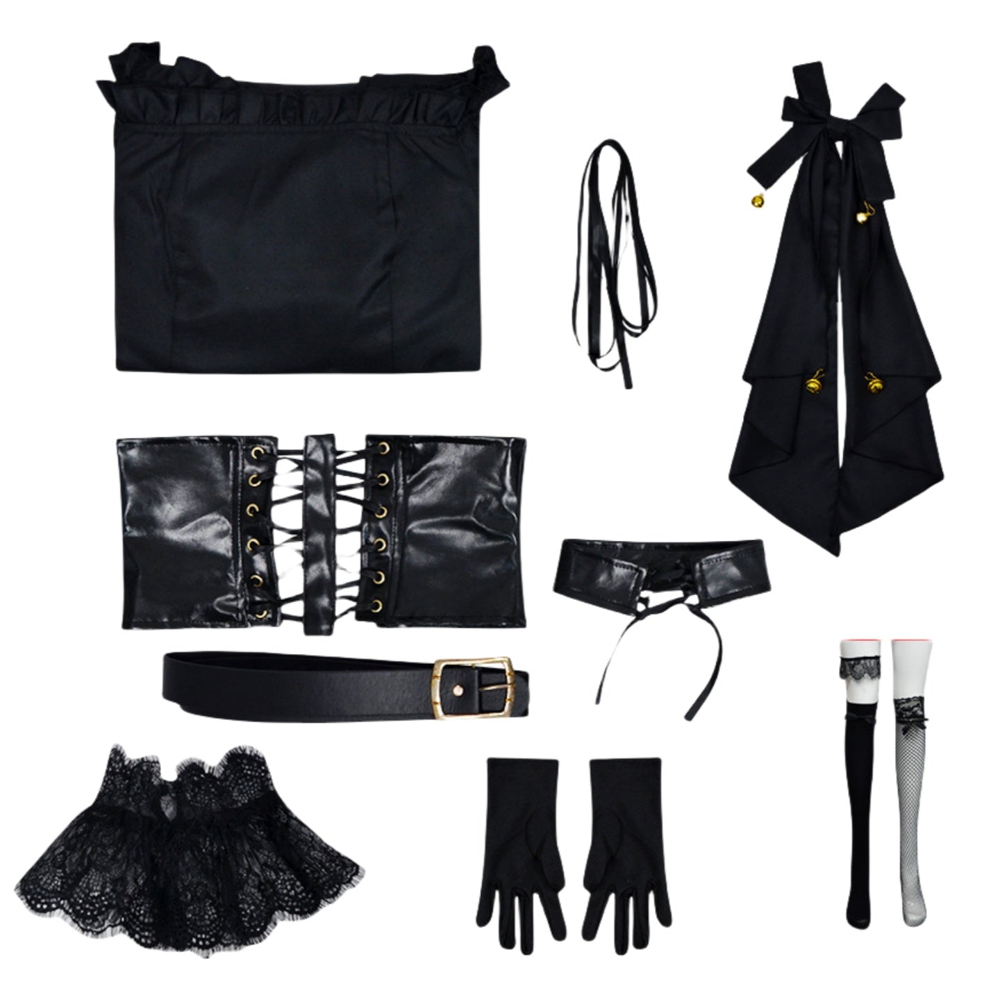 Grok Companion Ani Gothic Lolita Dress Cosplay Costume for AI Virtual Girlfriend - Halloweez