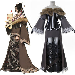 FFX Lulu Cosplay Costume | Black Mage Women's Outfit with Accessories | Final Fantasy - Coscosmos