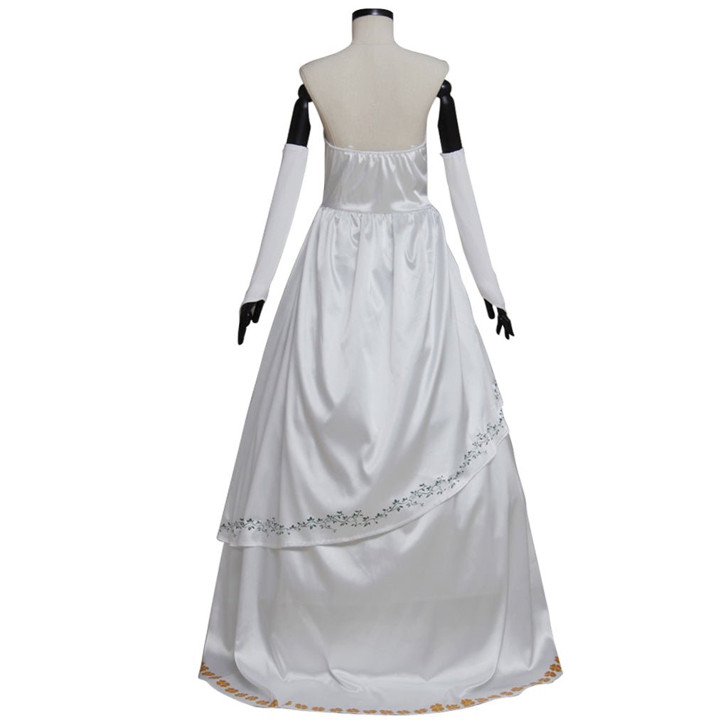 Final Fantasy IX Garnet Princess Cosplay Costume – White Wedding Gown for Adult Women - Coscosmos