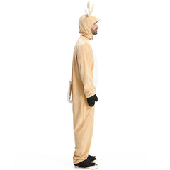 Large-Size Men's Halloweez Elk Role Performance Costume - Perfect for Christmas Parties and Pajamas - Halloweez