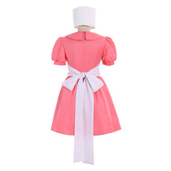 Fortunehouse Women’s Nurse Joy Cosplay Costume Pink Dress with Hat – Anime - Inspired Cosplay Outfit - Coscosmos