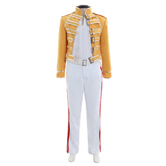 Freddy Cosplay Costume | Iconic Yellow Jacket, White Coat, and Pants Outfit for Halloween & Carnival - Coscosmos