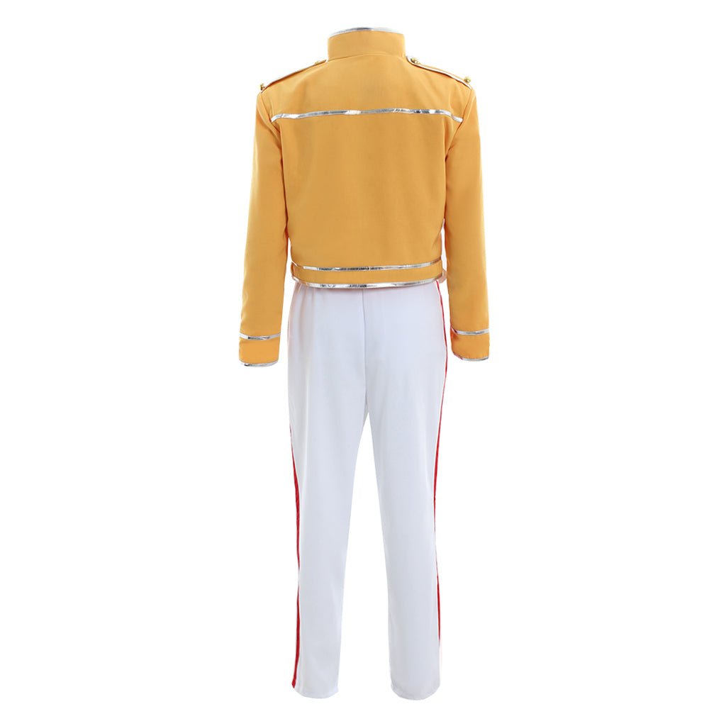 Freddy Cosplay Costume | Iconic Yellow Jacket, White Coat, and Pants Outfit for Halloween & Carnival - Coscosmos