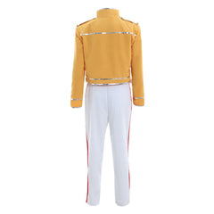 Freddy Cosplay Costume | Iconic Yellow Jacket, White Coat, and Pants Outfit for Halloween & Carnival - Coscosmos