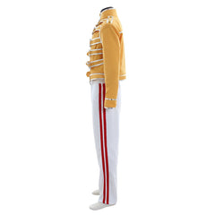 Freddy Cosplay Costume | Iconic Yellow Jacket, White Coat, and Pants Outfit for Halloween & Carnival - Coscosmos
